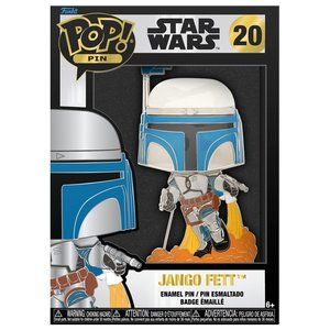 Funko Pop! Sized Pin: Star Wars- Jango Fett With removable stand